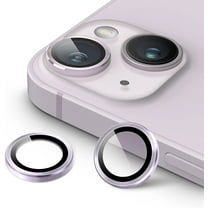 Camera Lens Protector Designed for Apple iPhone 15 Camera Lens Shield, Case Friendly Metal HD Clear Tempered Glass Lens Cover for Apple iPhone 15,Purple