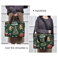 thumbnail image 6 of FORMRS 16" Laptop Bag Carrying Sleeve Case with Handle Travel Shoulder Briefcase, Yellow Christmas Gingerbread, 6 of 8
