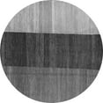 thumbnail image 1 of Ahgly Company Indoor Round Abstract Gray Contemporary Area Rugs, 6' Round, 1 of 1