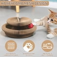 thumbnail image 3 of Kitty Kurlz, Magic Organ Cat Scratching Board Toy with Balls Bells,Made of Recyclable Corrugated Cardboard,Interactive Mental Physical Exercise Cat Toys for Indoor Cats(Brown), 3 of 6
