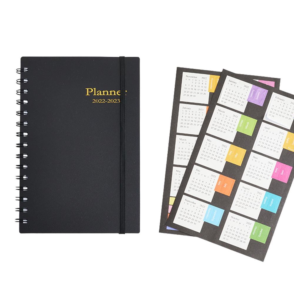 Weekly Planner, 2022-2023 Weekly and Monthly Calendar Agenda, 5x8 Inch and Twin-Wire Binding Weekly Planner Notepad for Academic Schedule To Do Lists,Daily Life and More