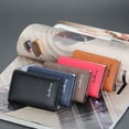 thumbnail image 5 of Tarjetero neutro para hombre y mujer, carcasa de aluminio metálico, antimagnético, automático, elástico, tipo tarjeta, tarjetero RFID, tarjetero, 5 of 5