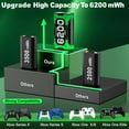 thumbnail image 2 of EUROA Xbox One Controller Battery Pack with 4x6200mWh, Rechargeable Batteries for Xbox Series X/S/Xbox One/S / X / Elite, 2 of 7
