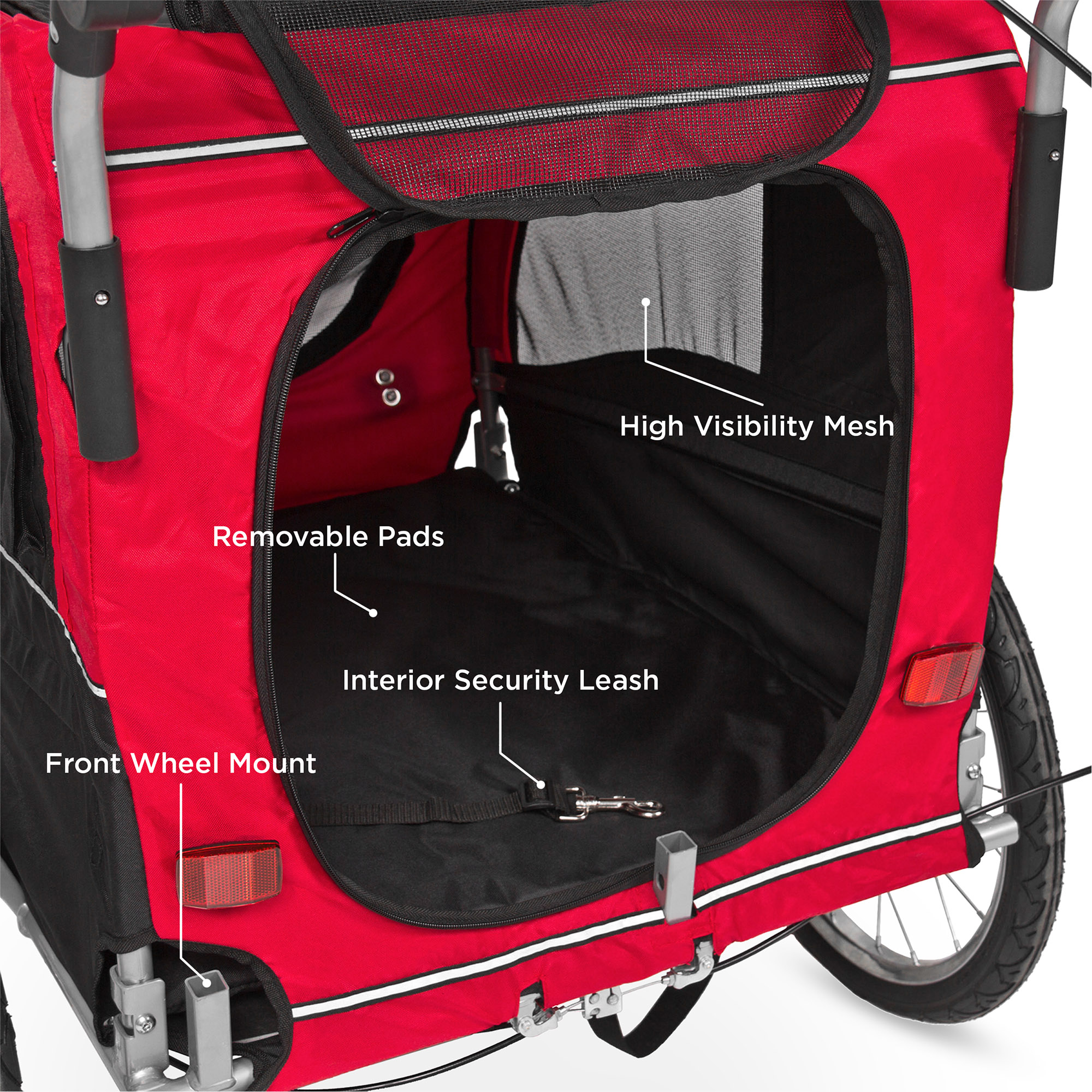 best choice products 2 in 1 pet dog bike trailer