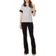thumbnail image 2 of INSPIRAR CHIC Blusas de Polka Dots con Cuello de Muñeca y Mangas Cortas S Blanca, 2 of 5