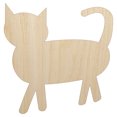thumbnail image 1 of Cat Prancing Solid Wood Shape Unfinished Piece Cutout Craft DIY Projects - 4.70 Inch Size - 1/8 Inch Thick, 1 of 7