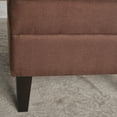 thumbnail image 4 of Noble House Fabric Storage Ottoman,Dark Cinnamon, 4 of 6
