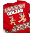 thumbnail image 3 of Quad Seven Boys' Ugly Christmas Sweater - Fleece Novelty Xmas Holiday Party Pullover Sweatshirt (4-18), 3 of 7
