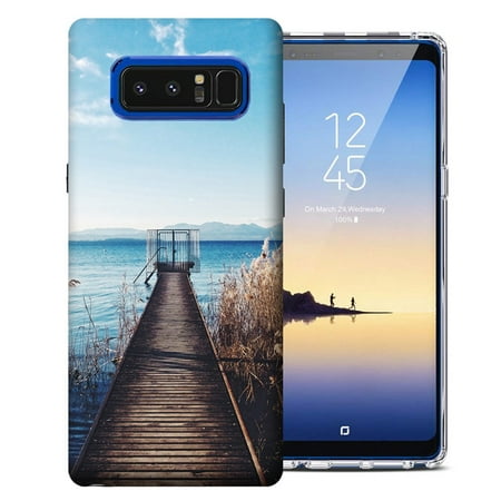MUNDAZE Samsung Galaxy Note 9 Lake View Design TPU Gel Phone Case Cover