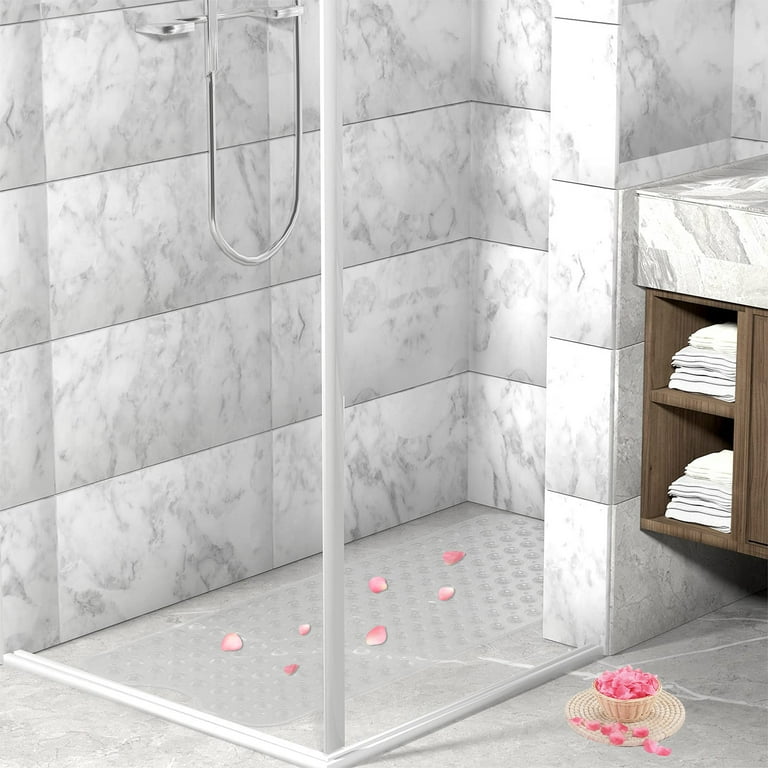 Bath Tub Shower Mat 40 x 16 Inch Non-Slip and Extra Large, Bathtub