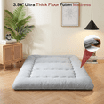 thumbnail image 4 of LIFERECORD Japanese Floor Mattress Queen, Foldable Futon Mattress with Washable Cover, Portable Roll Up Tatami for Dorm/Sleepovers, 4 of 8
