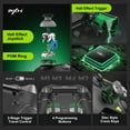 thumbnail image 2 of PXN P5 Wireless Hall Effect Gaming Controller - 2.4G/BT/Switch Compatible with PC/Android/iOS, Hall Triggers, Dual Vibrators, 4 Macros, APP Customization & Wake-Up Function, 2 of 13