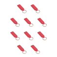 thumbnail image 1 of Sidaley Elegante llavero para hombres y mujeres, fácil de usar y fácil de usar, llavero compacto de cuero para motocicleta, llavero con aro rojo ciruela 10piezas, 1 of 6