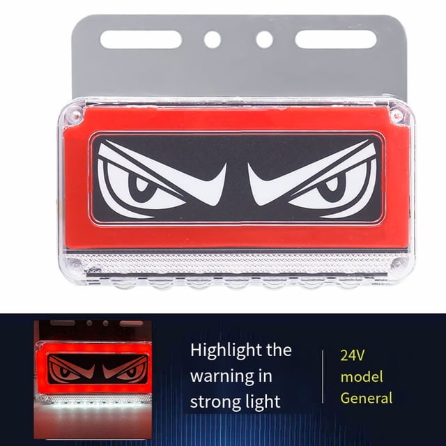 BTOER Super Lumineux 24V Étanche LED Feu de Signalisation Latéral pour Camion
