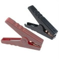thumbnail image 2 of 2pcs Large 100A Crocodile Alligator Clips Car Battery Chargers Insulated Clamp, 2 of 9