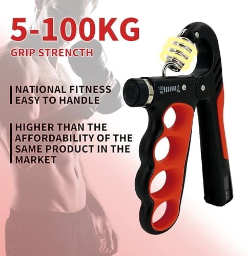 WLIKKS Grip Strength Trainer 2 Pack - Adjustable 11-220Lbs (5-100KG) with Auto Counter, Hand Grip Strengthener, Forearm Exerciser for Athletes, Musicians, Gym, Home, Injury Rehab