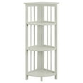 thumbnail image 1 of Casual Home 4-Shelf Corner Folding Bookcase, White, 1 of 5