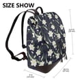 thumbnail image 2 of Easygdp Lilies Flowers Mochila de Cuero para Mujeres, Bolso de Hombro, Bolsos de Mano de Moda para Trabajo y Viajes, 2 of 4