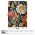 thumbnail image 4 of Chilfamy Boho Floral Botanical Throw Blankets, Mid Century Morden Plant Abstract Bohemian Flowers Tropical Leaves Cozy Warm Bed Couch Blanket, Flannel Throws to Decorate Room and Bedroom 50x60in, 4 of 6