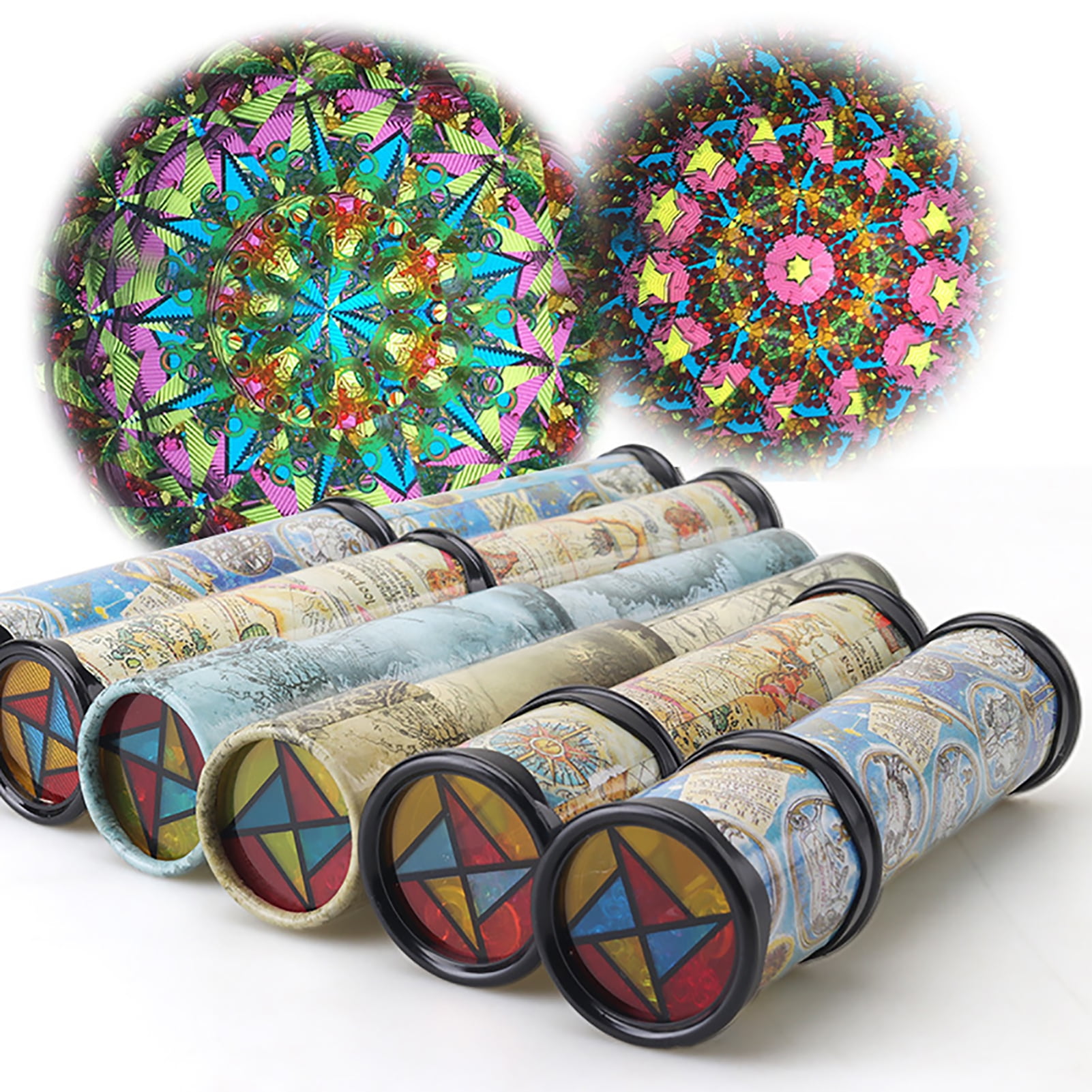 Dengjunhu Classic Kaleidoscope Toy,Magic Rotating Kaleidoscope