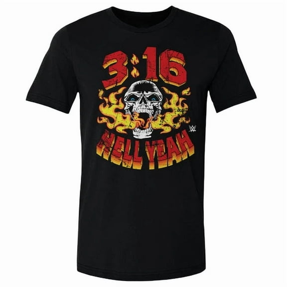 WWE "Stone Cold" Steve Austin Hell Yeah Black T Shirt Size S - 5XL #1