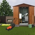 thumbnail image 2 of HMSHA 6ftx6ft Outdoor Metal Storage Shed with Metal Foundation ,With window, 2 of 9