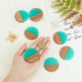 thumbnail image 3 of DIY Dangle Earring Making Kits Including Resin & Turquoise Walnut Wood Pendants Brass Earring Hooks & Jump Rings Pale Turquoise 48pcs/box, 3 of 5
