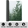 thumbnail image 4 of Large Gaming Mouse Pad, Landscape Painting Desk Pad, Laptop PU Mouse Pad, Waterproof Anti-Slip Desk Pad, Home Decoration Office Accessories (31.5x15.7in,Pine Tree in Rain), 4 of 6