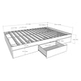 thumbnail image 4 of Nexera Aura Storage Bed and Headboard, White, 4 of 11