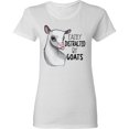 thumbnail image 3 of Inktastic Easily Distracted by Goats Cute Goat Women's T-Shirt, 3 of 5
