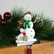 6" Snowman and Puppy Christmas Stocking Holder
