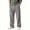 Gray, variant on Men's Corduroy Wide Leg Pants Waist Drawstring Baggy Loose Fit Casual Trousers Streetwear Fall Winter Pants Wine M