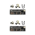 thumbnail image 4 of Maoww PCI-E 1X to 16X Adapter Card 10 Capacitor PCI- Extension Board Extender with USB Cable Fast Speed Mining Equipment Black 2Set, 4 of 6