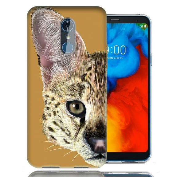 MUNDAZE For LG Stylo 4 Serval Design TPU Gel Phone Case Cover