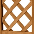 thumbnail image 6 of ModFusion 47" Solid Wood Raised Garden Planter Box with Trellis, Lockable Wheels & Drainage Holes – Outdoor Planter, 6 of 10