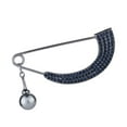 thumbnail image 3 of Women Shawl Clip Shiny Scarf Sweater Brooch Pins Pin Jewelry Gray, 3 of 8