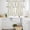 Yellow, variant on Yellow Spring Floral Kitchen Curtains Sets for Windows 36 Inch Length, Flowers Botanical Elegant Pastoral Rod Pocket Window Treatments Tier Curtains and Valances Set for Bedroom/Bathroom