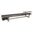 thumbnail image 2 of 1.5M Conveyor Single Guardrail Black PVC Belt Stainless Steel Body 110V 60W, 2 of 15