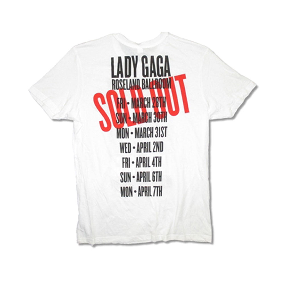 Lady Gaga Final Roseland NYC Shows Adult Black T Shirt New Official