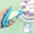 thumbnail image 5 of Cake Decorating Pen Tool Kit with 4 Nozzles - Pastry Icing Piping Bags with Different Tips for DIY Decoration - Blue, 5 of 9