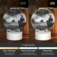 thumbnail image 3 of Daiia 60s Black White Western Cowboy Pattern Acrylic Night Light, LED Touch Light, Bedroom Night Light, Soft Glowing Lamp Perfect Gift for Mother's Day, Birthday, or Christmas, 3 of 9