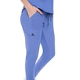 thumbnail image 5 of Ultra Stretch Form Fitting Womens Scrub Set (Ceil Blue, Medium), 5 of 6
