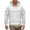White, variant on Blekii Men's Cargo Pocket Hoodie, Utility Style Pullover Sweatshirt, Large Pocket Detail on Chest, Durable Casual Top for Work Or Outdoor Use, Rugged Streetwear Look, Functional for