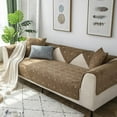 Soft Warm Plush Sofa Couch Covers Weave Pattern NonSlip Sectional