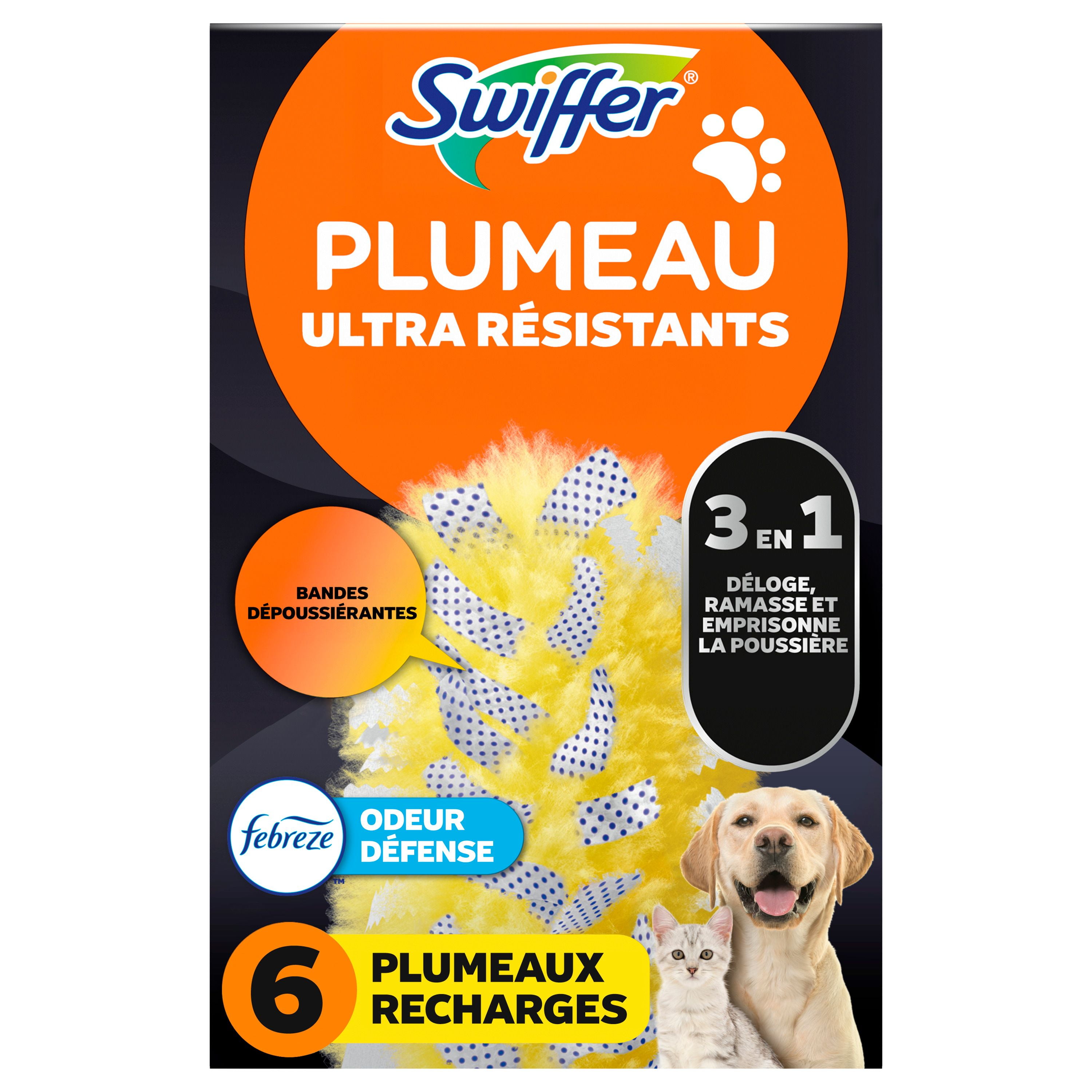 Swiffer Dusters Heavy Duty Multi-Surface Duster Refills for Cleaning, Pet, 6 Count