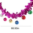 thumbnail image 3 of Nkmbld Christmas Decoration Rattan Flower Ribbon, Christmas Tinsel Garland Decor Glitter Metallic Xmas Tree Twist Garland for Wedding Birthday Party Decor, Pink, 3 of 8