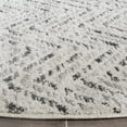 thumbnail image 3 of SAFAVIEH Adirondack Altan Chevron Area Rug, Ivory/Charcoal, 4' x 4' Round, 3 of 4