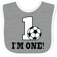 thumbnail image 3 of Inktastic First Birthday Soccer 1 Year Old Boys or Girls Baby Bib, 3 of 4