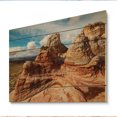 thumbnail image 2 of Designart "Vermilion Cliffs National Landscape Red Rock Majesty" Landscapes Print on Natural Pine Wood, 2 of 5