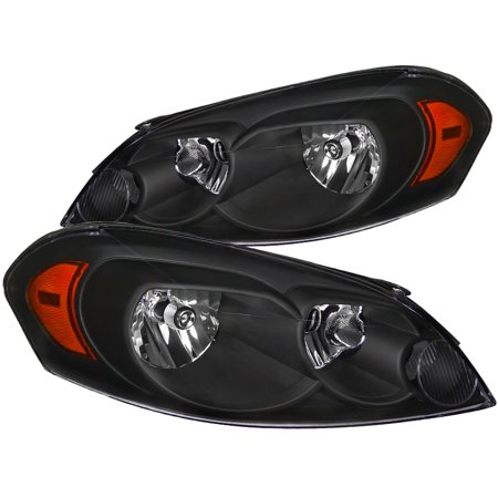 - Spec-D Tuning For 2006-2013 Chevy Impala/ 2006-2007 Monte Carlo Headlight Black W/ Amber Reflector 2006 2007 2008 2009 2010 2011 2012 2013 (Left+Right)